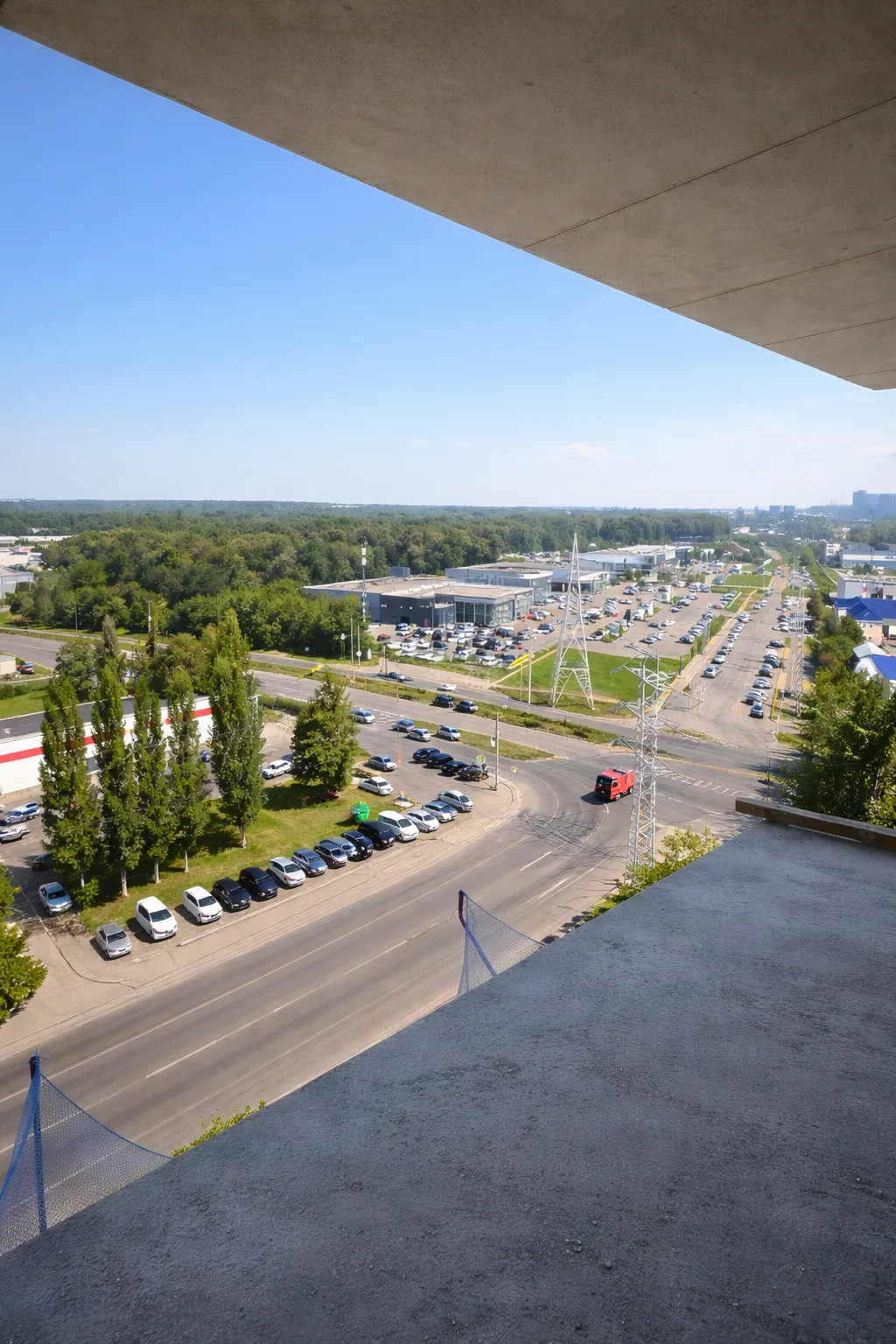 Вид с верхних этажей